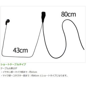 アイコム用 イヤホンマイク L型 2ピン IC...の詳細画像3