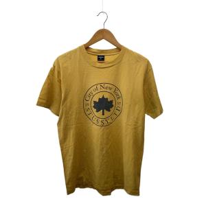 STUSSY◆Tシャツ/L/コットン/YLW/90s//OLD