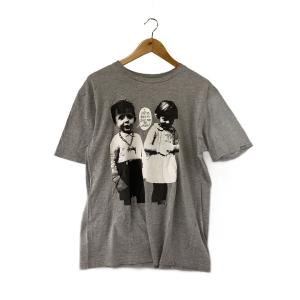 STUSSY◆USA製/Kids Photo/Tシャツ/L/コットン/GRY