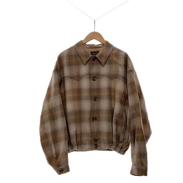 PENDLETON◆ジャケット/XL/ウール/BEG/チェック
