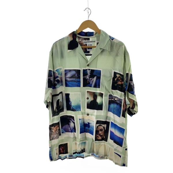 WACKO MARIA◆DAVIDE SORRENTI/アロハシャツ/XL/レーヨン/BEG/シミ汚...