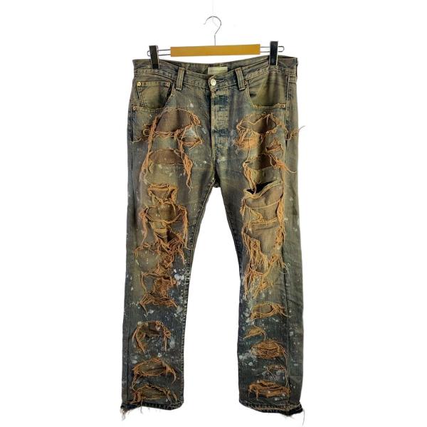 INNOCENCE NYC◆DESTROY DENIM PANTS/34/デニム/IDG/INDED...