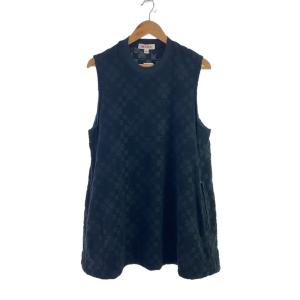 MASU◆ノースリーブワンピース/--/コットン/BLK/総柄