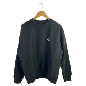 STUSSY◆Basic Stussy Crew/スウェット/L/コットン/BLK/1915000//