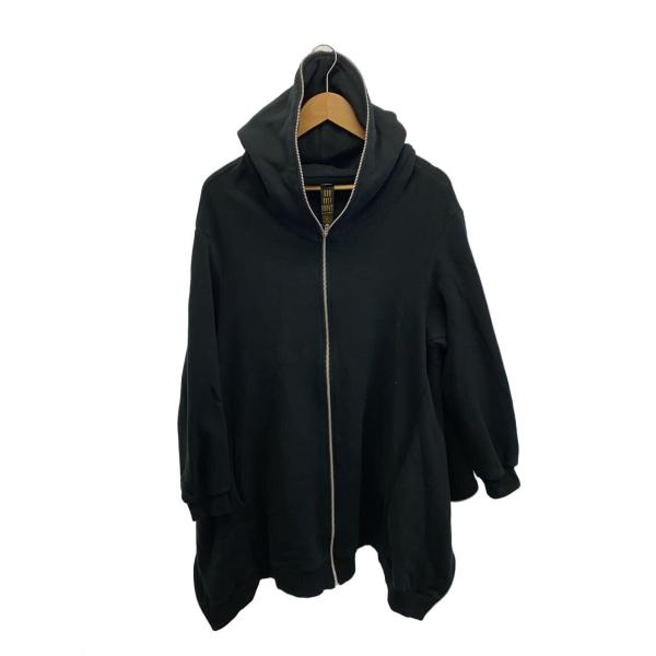 GOD ONLY KNOWS◆ジップパーカー/XL/コットン/BLK