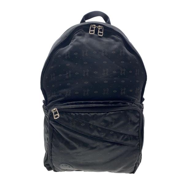 POTR◆MONOGRAM_DAYPACK/モノグラム_デイパック/リュック/ナイロン/黒/総柄/9...