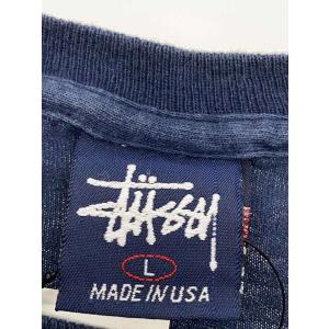 STUSSY◆Tシャツ/L/コットン/NVY/...の詳細画像2