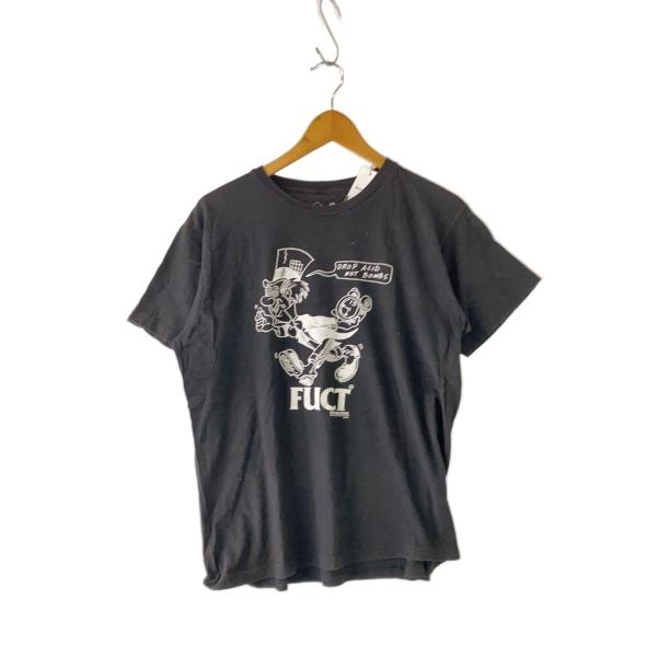 FUCT◆Tシャツ/M/コットン/BLK/プリント/DROP ACID NOT BOMBS