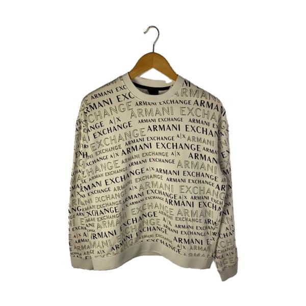 ARMANI EXCHANGE◆スウェット/S/ポリエステル/WHT/総柄/6GZM80ZJU1Z
