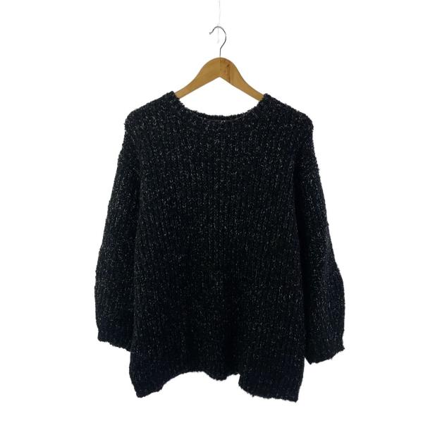 AMERI◆ニット・セーター(厚手)/FREE/アクリル/BLK/02320141280
