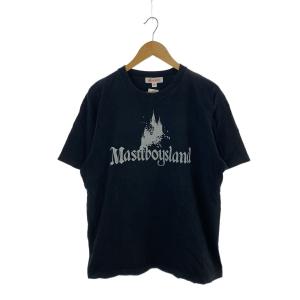 MASU◆Tシャツ/48/コットン/BLK/無地