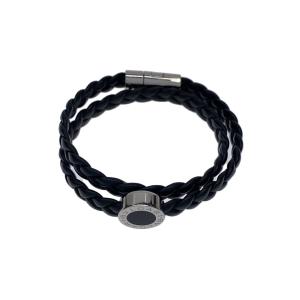BVLGARI（ブルガリ） ブレスレット シルバー925 ブラック アクセサリー