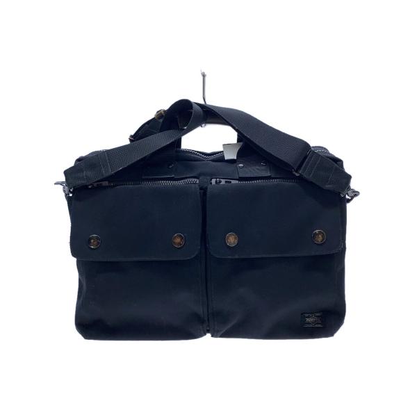 PORTER◆ANGLE/2WAY DUFFLE BAG/ブリーフケース/ナイロン/BLK/512-...