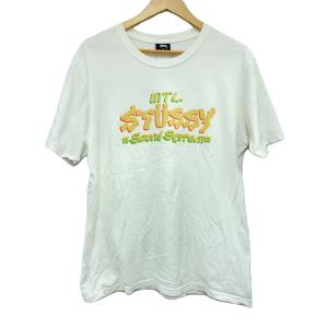 STUSSY◆Tシャツ/M/コットン/WHT//