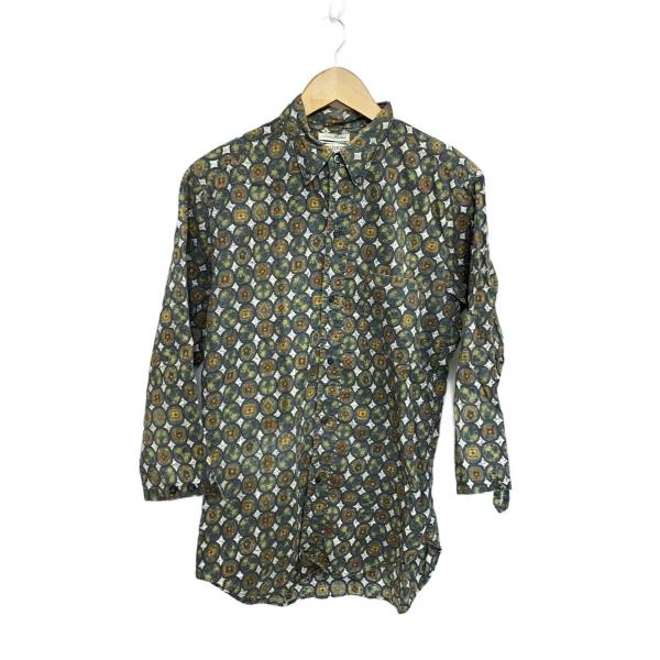 PILGRIM◆50s〜60s/長袖シャツ/15.5/コットン/マルチカラー/総柄