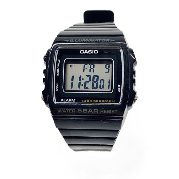 CASIO◆クォーツ腕時計_その他/デジタル/ラバー/BLK/BLK/SS//