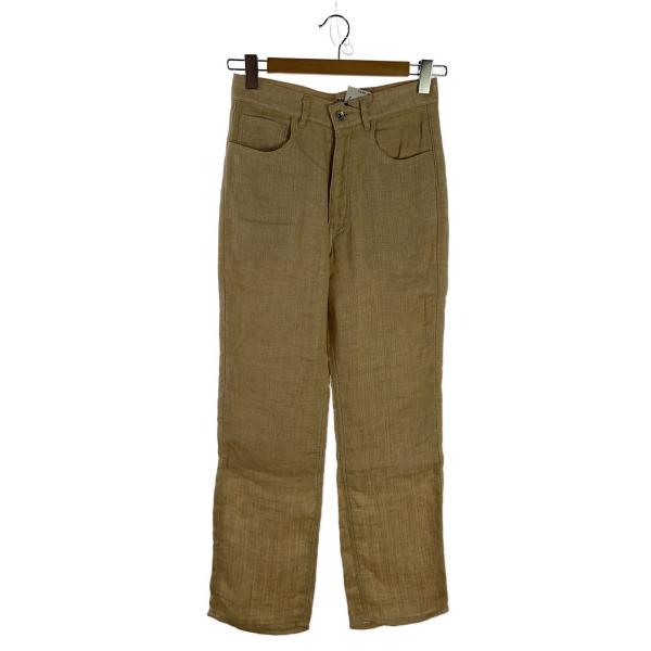 AURALEE◆ボトム/1/リネン/BEG/無地/A20SP05WL