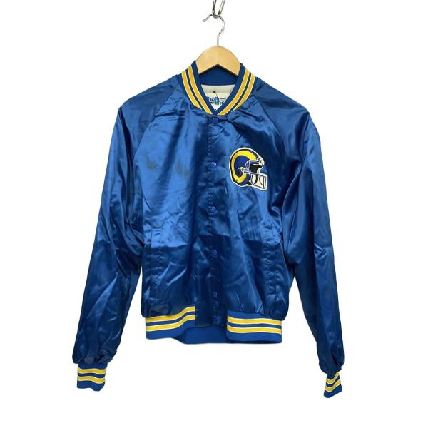 Chalk Line◆90s/RAMS/スタジャン/L/ナイロン/BLU