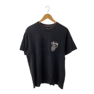 STUSSY◆Tシャツ/L/コットン/BLK