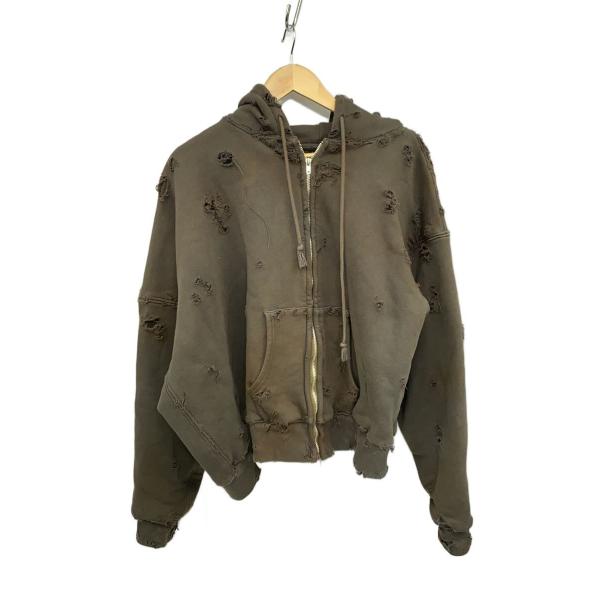 LES SIX◆70 DEGREE EXPLODED HOODIE/2/コットン/GRY/fyra-...