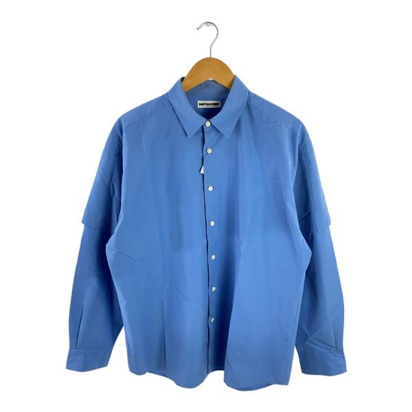 SOFTHYPHEN◆長袖シャツ/L/コットン/BLU/MGMFB221061//