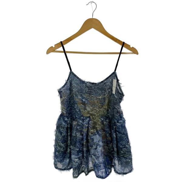 AMERI◆トップス/M/ポリエステル/BLU/02410440710/24SS