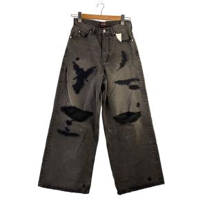 MASU◆26ss/ANGEL DAMAGE/ブーツカットパンツ/44/コットン/GRY/無地/B26U6PL003//