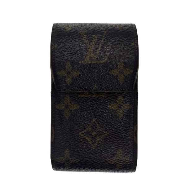 LOUIS VUITTON◆エテュイ・シガレット_モノグラム・キャンバス/PVC/BRW/総柄/レデ...