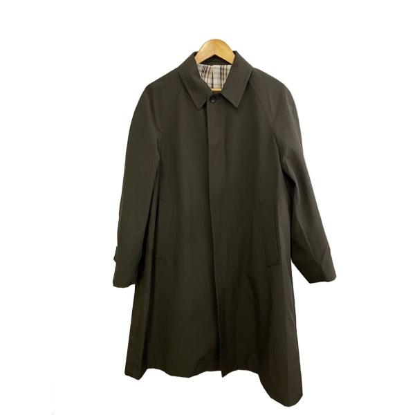 UNITED ARROWS◆ウェザークロスラグランスリーブバルカラーコート/S/ポリエステル/BRW...