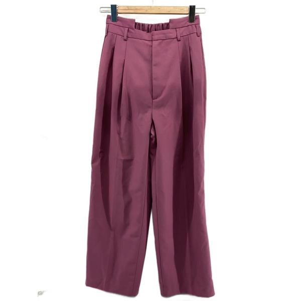 AMERI◆ストレートパンツ/M/ポリエステル/PNK/無地/01220880200