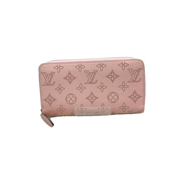 LOUIS VUITTON◆M61868/マヒナ/ジッピー・ウォレット/長財布/レザー/PNK/モノ...