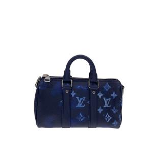 LOUIS VUITTON◆キーポルXS_ウォーターカラー・モノグラム/ボストンバッグ/BLU/総柄/M57844