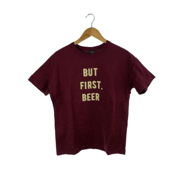 A VONTADE◆BUT FIRST BEER/Tシャツ/M/コットン/BRD//