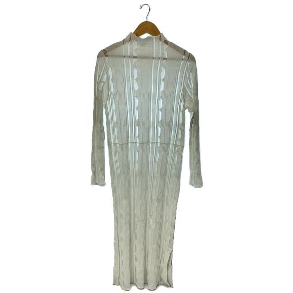 AMERI◆長袖ワンピース/FREE/ポリエステル/WHT/02210560590