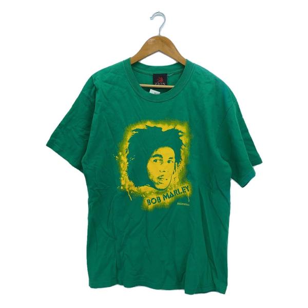 Zion◆BOBMARLEY/Tシャツ/L/コットン/GRN/プリント