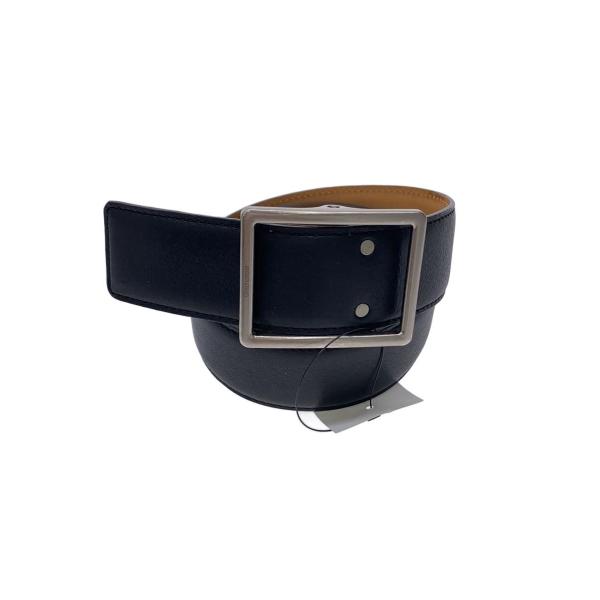 Graphpaper◆ホールレスベルト/レザー/BLK/無地/メンズ