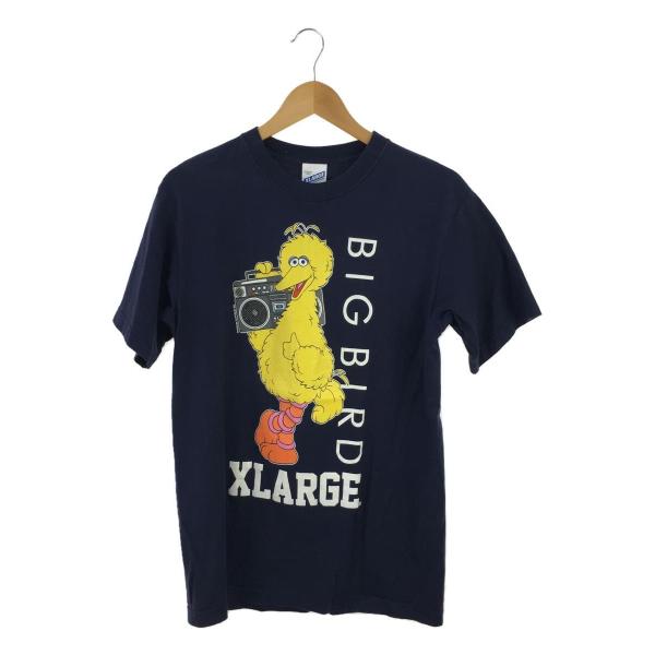 X-LARGE◆Tシャツ/M/コットン/ネイビー/0121152/セサミストリート/ビッグバード