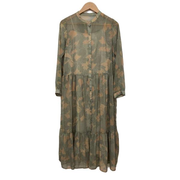 AMERI◆長袖ワンピース/S/ポリエステル/グリーン/02110550290