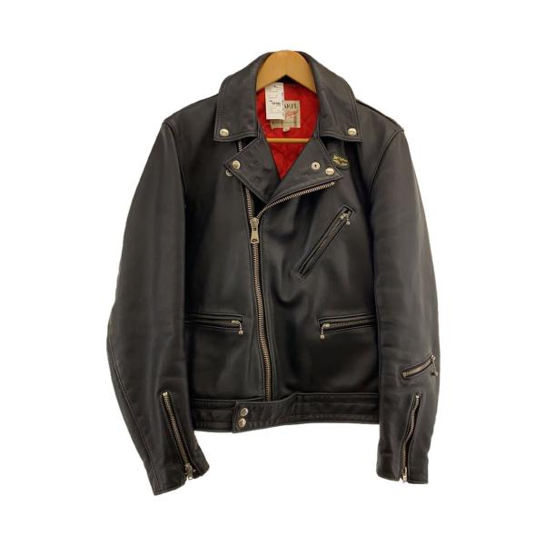 Lewis Leathers◆CYCLONE/サイクロン/ダブルライダースジャケット/36/レザー/...