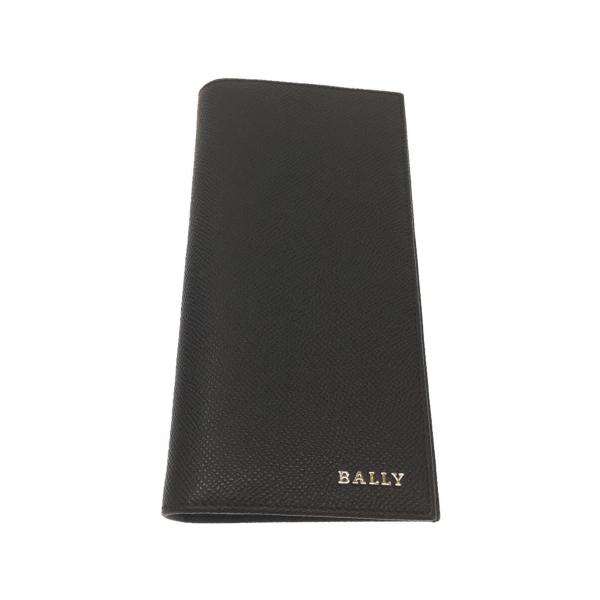 BALLY◆長財布/レザー/BLK/メンズ