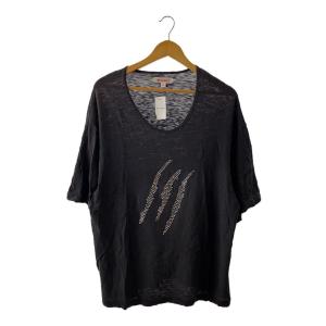 MASU◆PRINT JACK T-SHIRT/L/コットン/BLK/MMSS-CS1123//