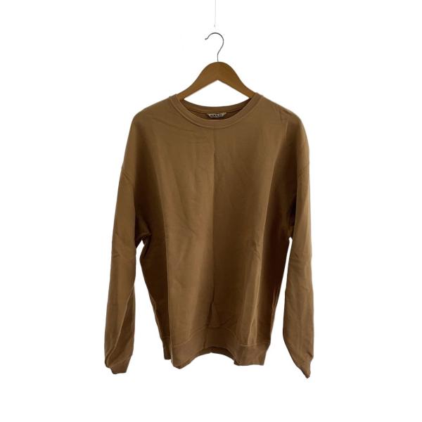 AURALEE◆SUPER SOFT HEAVY SWEAT P/O/5/コットン/BRW/A8AP...