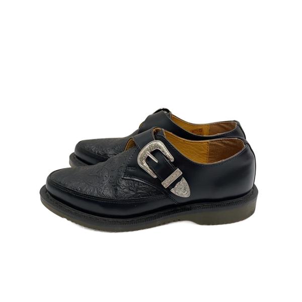 Dr.Martens◆ストラップ/ドレスシューズ/36/BLK/21441001/ペイズリー柄