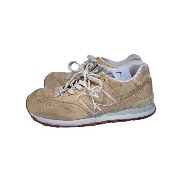 NEW BALANCE◆シューズ/25.5cm/CML/スウェード/ML574NBE