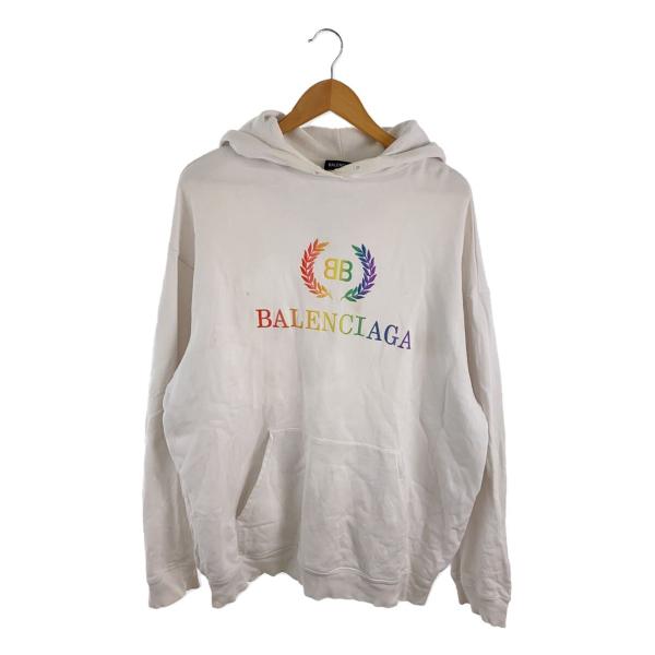 BALENCIAGA◆パーカー/XS/コットン/WHT/無地/570811 TEV50//