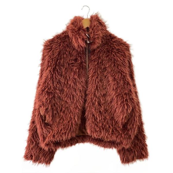 JEANASIS◆ジャケット/FREE/ポリエステル/RED/JS071661SL//