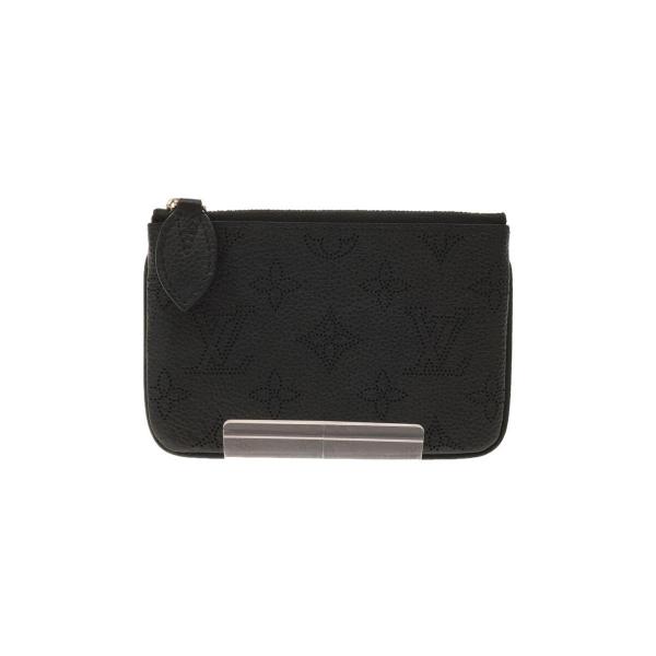 LOUIS VUITTON◆ポシェット・クレ_マヒナ_BLK/レザー/BLK/メンズ/M69532