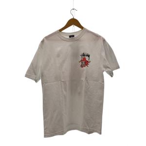 STUSSY◆Tシャツ/M/コットン/WHT
