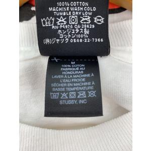 STUSSY◆Tシャツ/M/コットン/WHTの詳細画像3