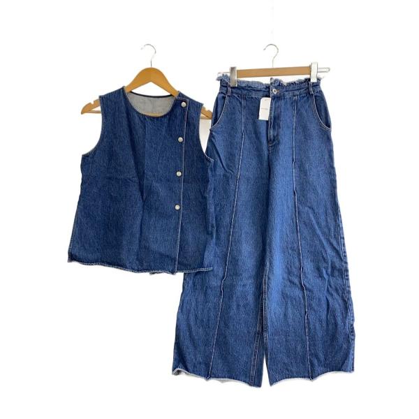 AMERI◆セットアップ/--/コットン/インディゴ/無地/02120530130//